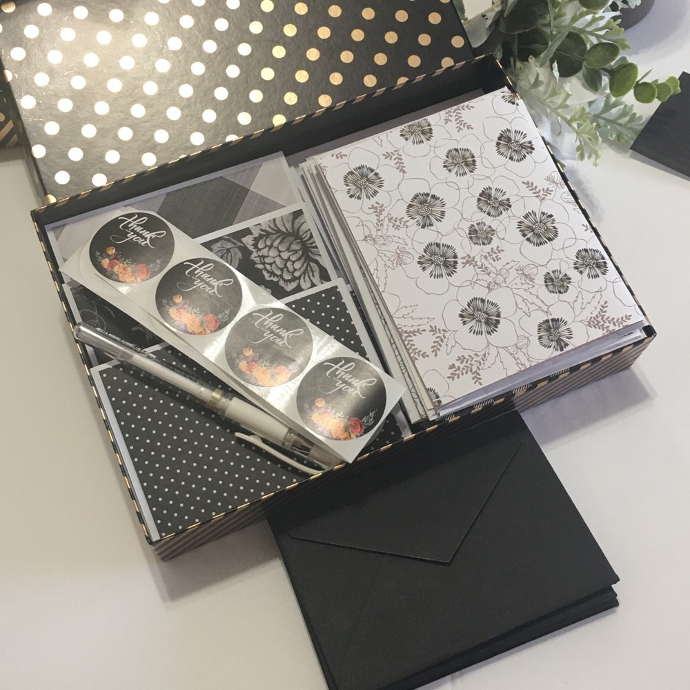 Handcrafted Black And White Card Collection
